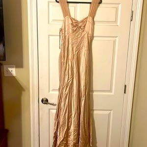 Anthropologie silk wedding dress